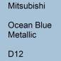 Preview: Mitsubishi, Ocean Blue Metallic, D12.